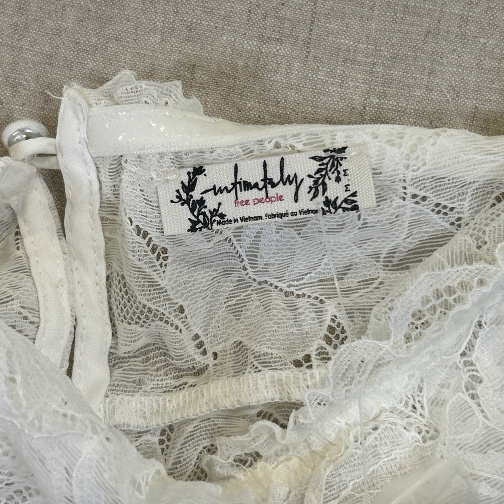 Free People Intimately Lace Body Suit Ivory NWT Medium - Picture 7 of 16